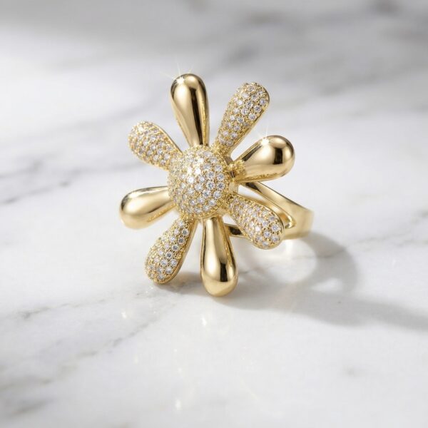 Anillo Flor Tipo Sol ZANC01-31