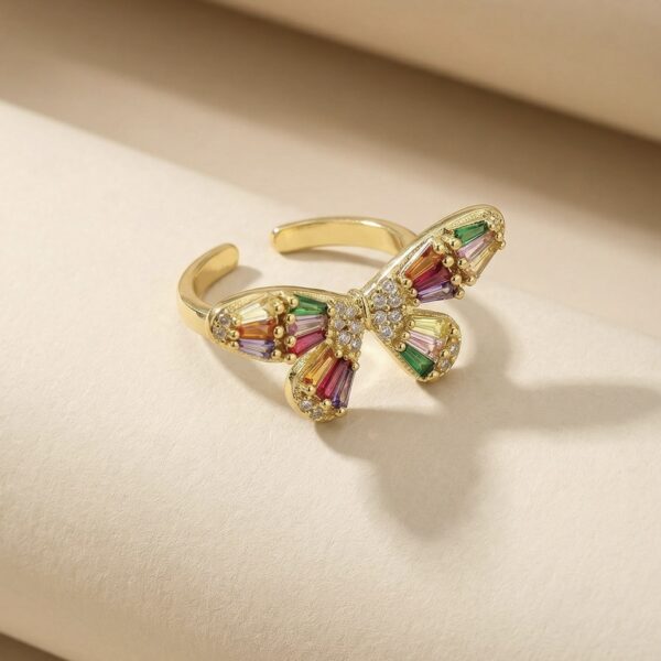 Anillo Mariposa de Colores ZANC01-42