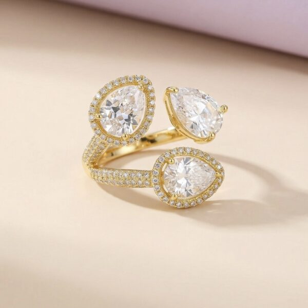 Anillo Hojas Doradas ZANC01-74