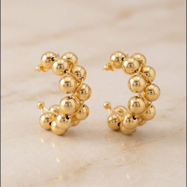 Aretes en Rodio Dorados ZARC01-107