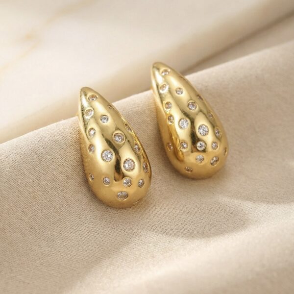 Aretes en Rodio Dorados ZARC01-126