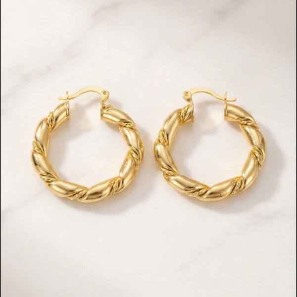 Aretes en Rodio Dorados ZARC01-135