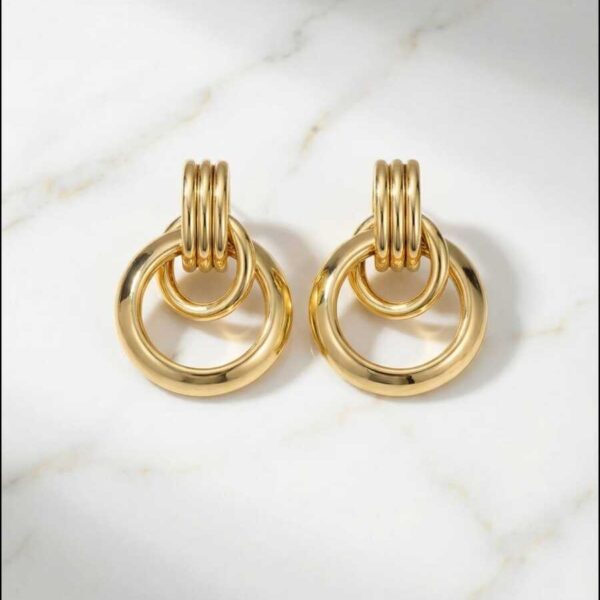 Aretes en Rodio Dorados ZARC01-136