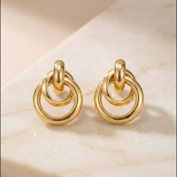 Aretes en Rodio Dorado ZARC01-139