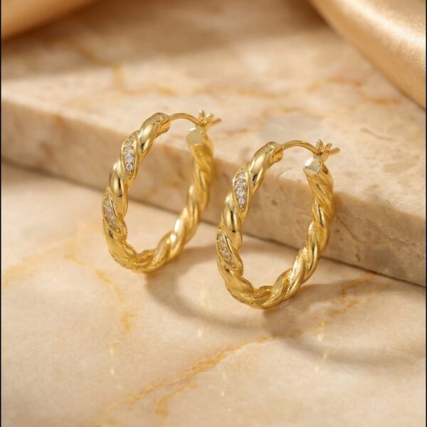 Aretes en Rodio Dorados ZARC01-143