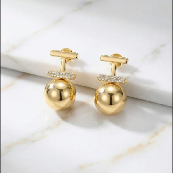 Aretes en Rodio Dorados ZARC01-148