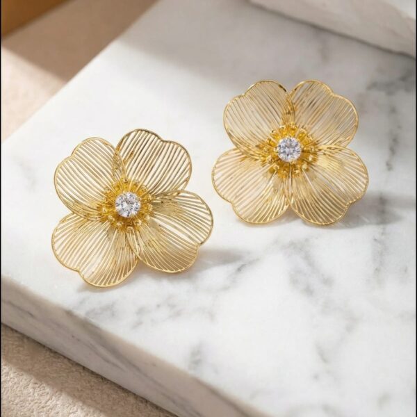 Aretes en Rodio Dorados ZARC01-155