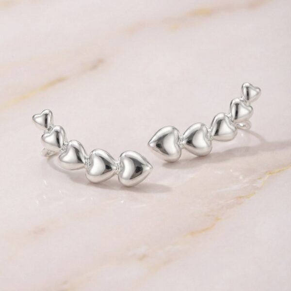 Aretes en Rodio Plateados ZARC01-165