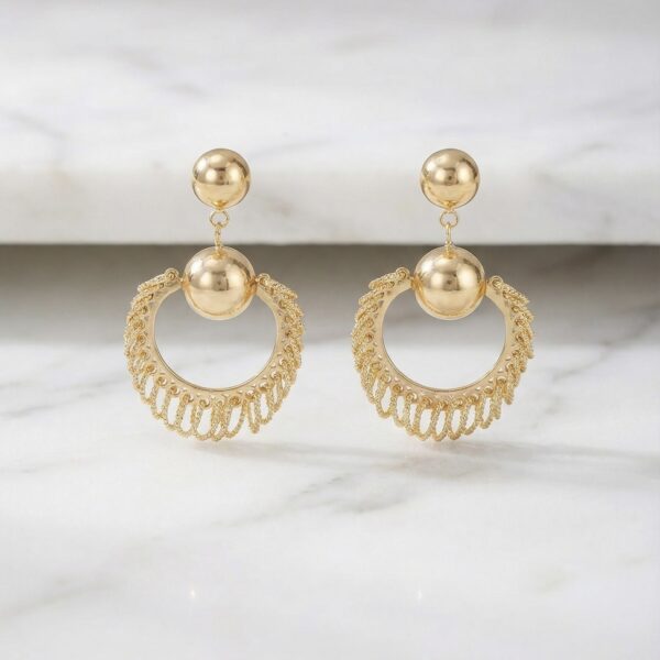 Aretes en Rodio Dorados ZARC01-172