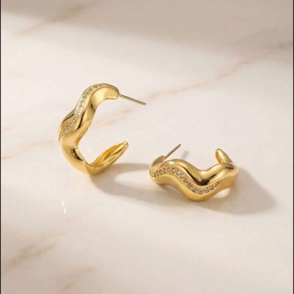 Aretes en Rodio Dorados ZARC01-193