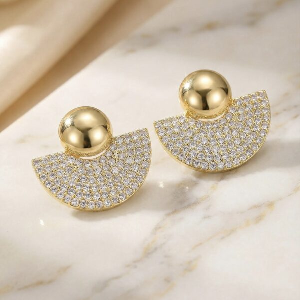 Aretes en Rodio Dorados ZARC01-21