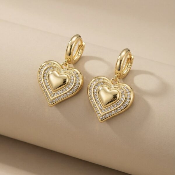 Aretes en Rodio Dorados ZARC01-318