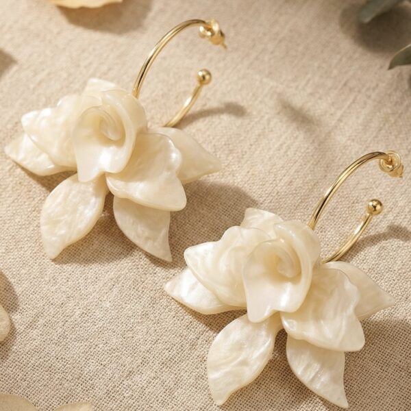 Aretes en Resina y Rodio ZARC01-228.B