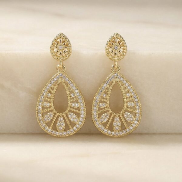Aretes en Rodio Dorado ZARC01-25