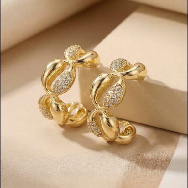 Aretes en Rodio Dorado ZARC01-29