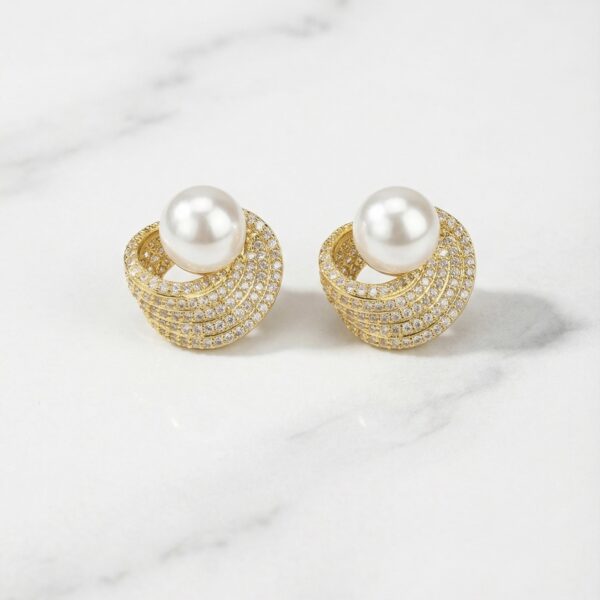 Aretes en Rodio Dorados ZARC01-308