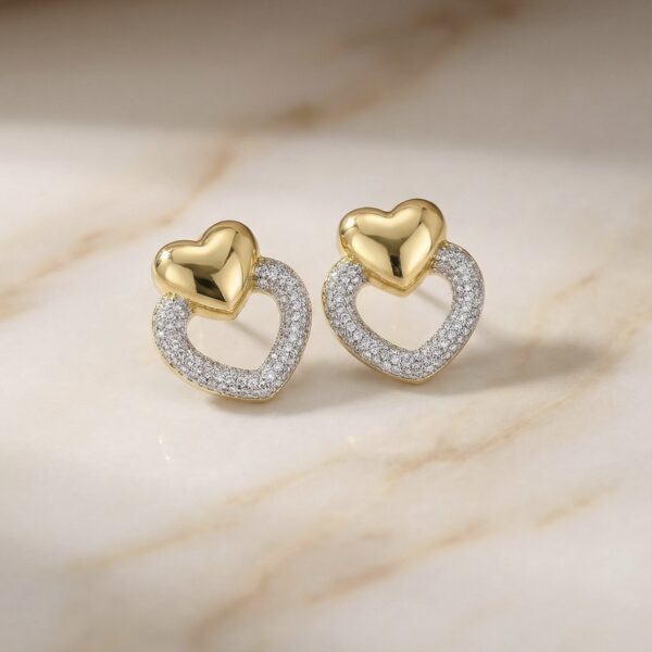 Aretes en Rodio Dorados ZARC01-309