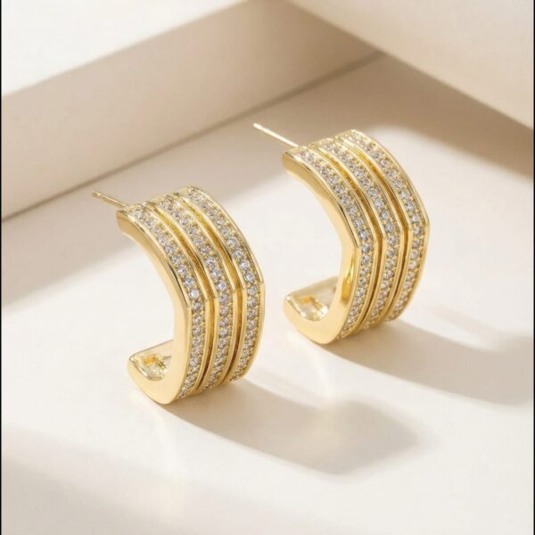 Aretes en Rodio Dorado ZARC01-31