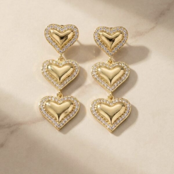 Aretes en Rodio Dorados ZARC01-312