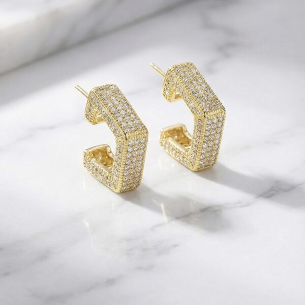 Aretes en Rodio Dorados ZARC01-313