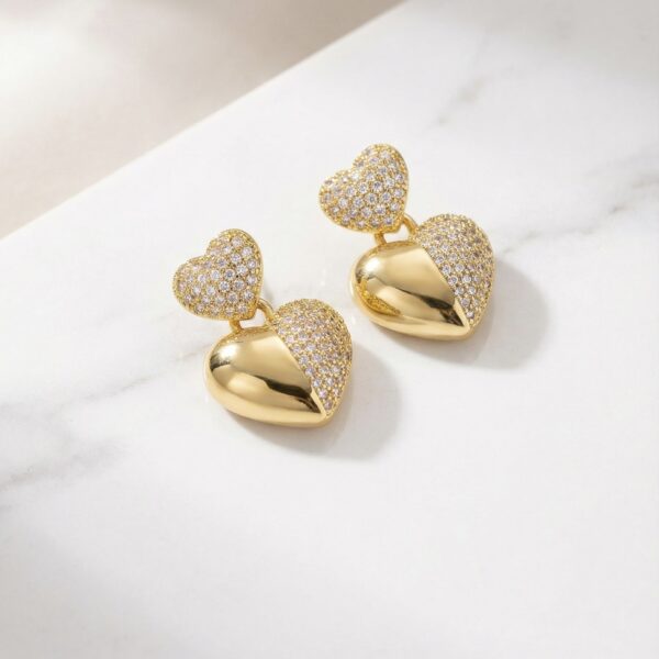 Aretes en Rodio Dorados ZARC01-334