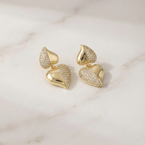 Aretes en Rodio Dorados ZARC01-338