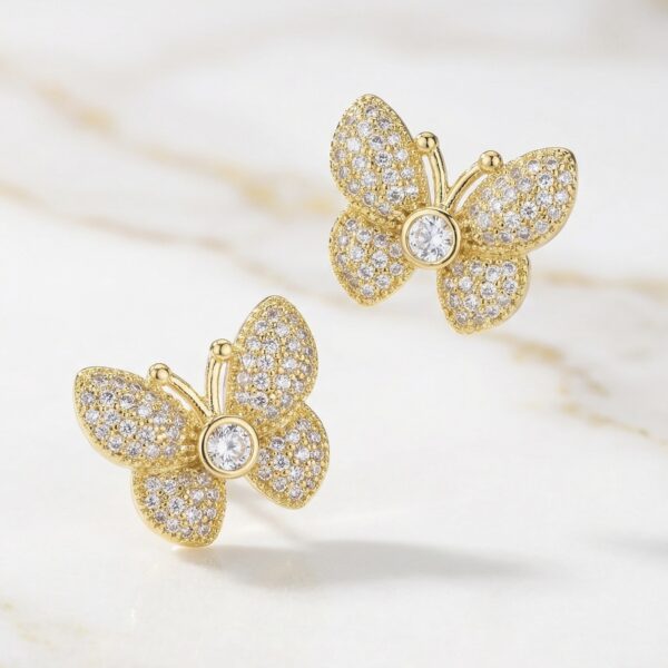 Aretes en Rodio Dorados ZARC01-344