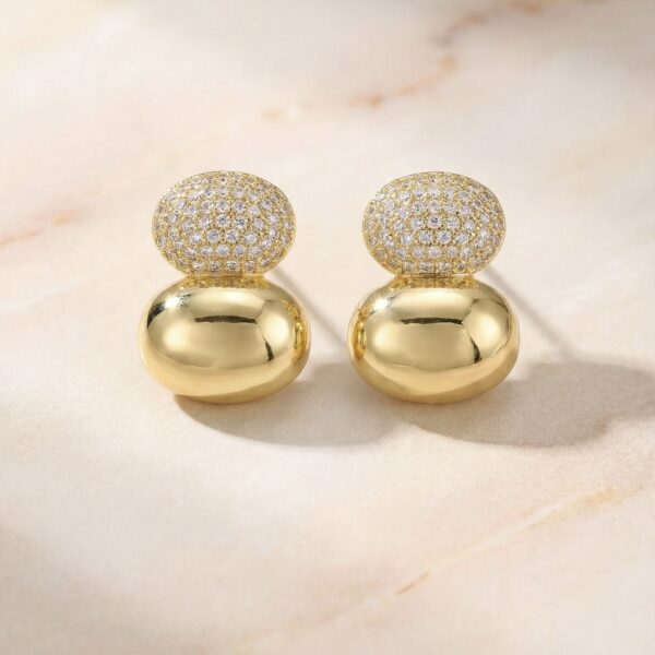 Aretes en Rodio Dorados ZARC01-349