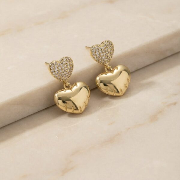 Aretes en Rodio Dorados ZARC01-355