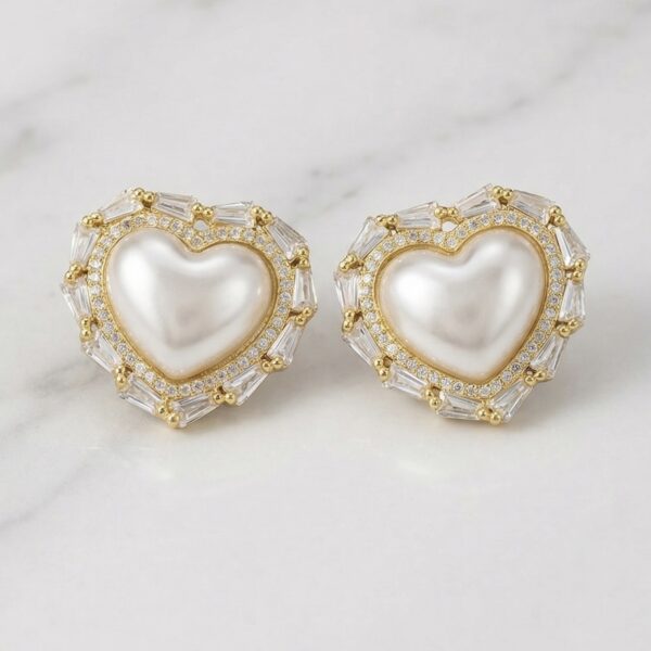 Aretes en Rodio Blanco con Dorado ZARC01-365