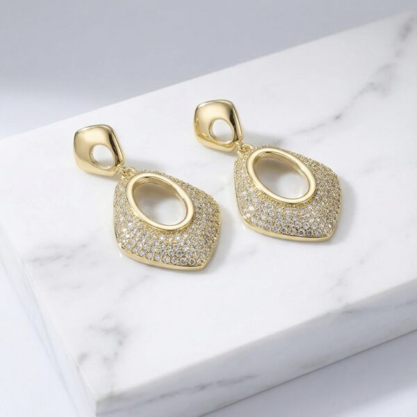 Aretes en Rodio Dorados ZARC01-37