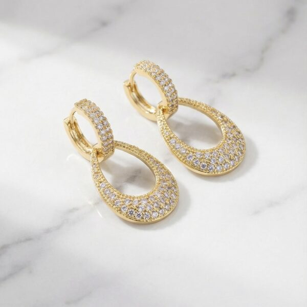 Aretes en Rodio Dorados ZARC01-435