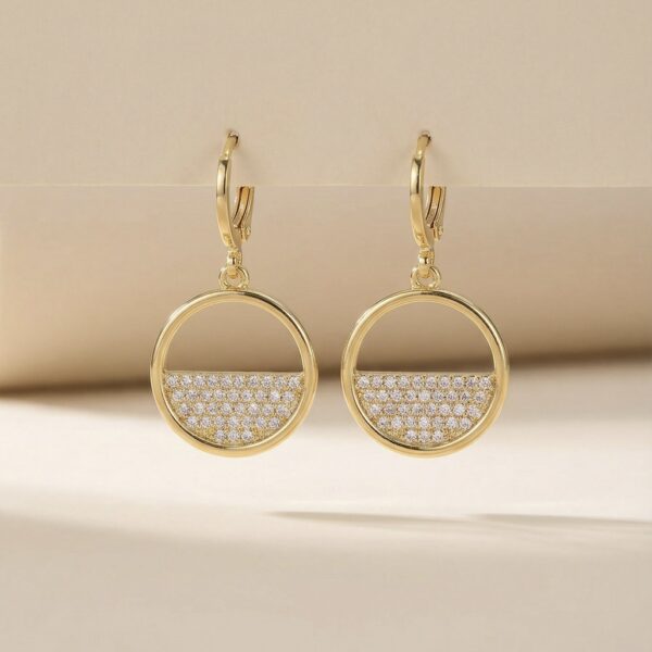 Aretes en Rodio Dorados ZARC01-438