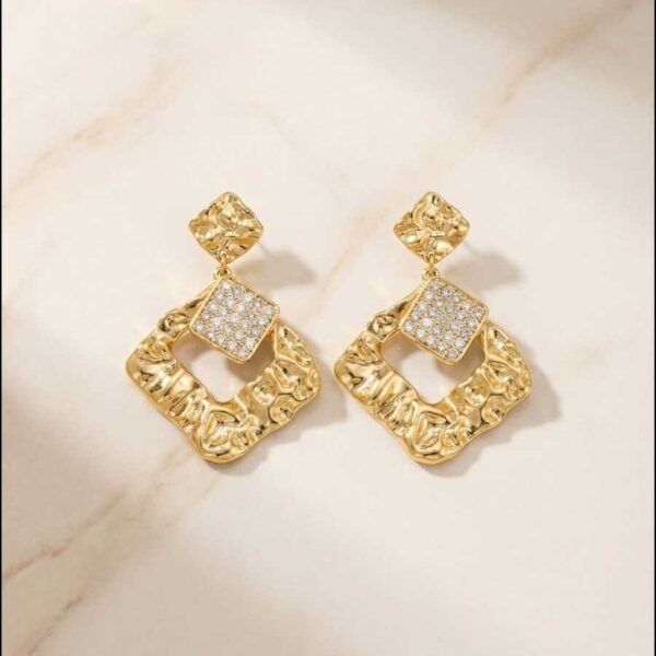 Aretes en Rodio Dorados ZARC01-456