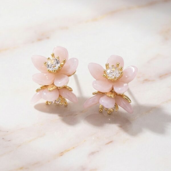 Aretes en Resina Rosados ZARC01-564