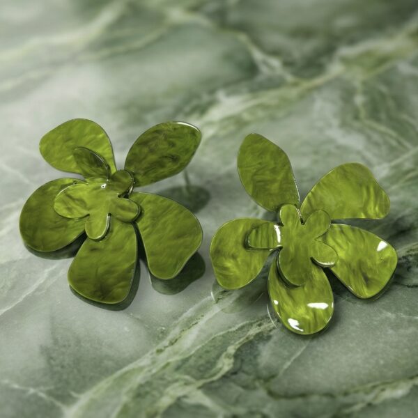 Aretes en Resina Verdes ZARC03-131.V