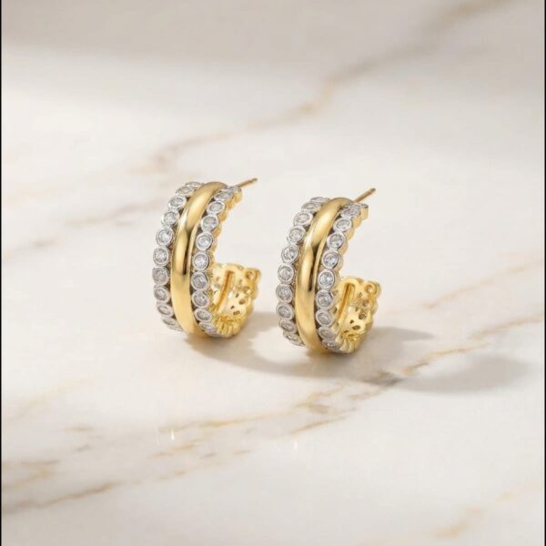Aretes en Rodio Dorado ZARC03-33