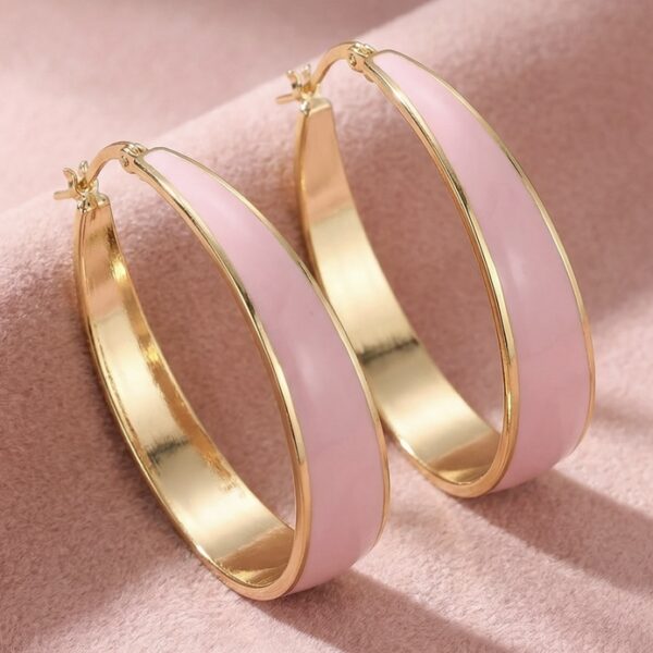 Aretes en Rodio Rosados con Dorado ZARC03-84.R