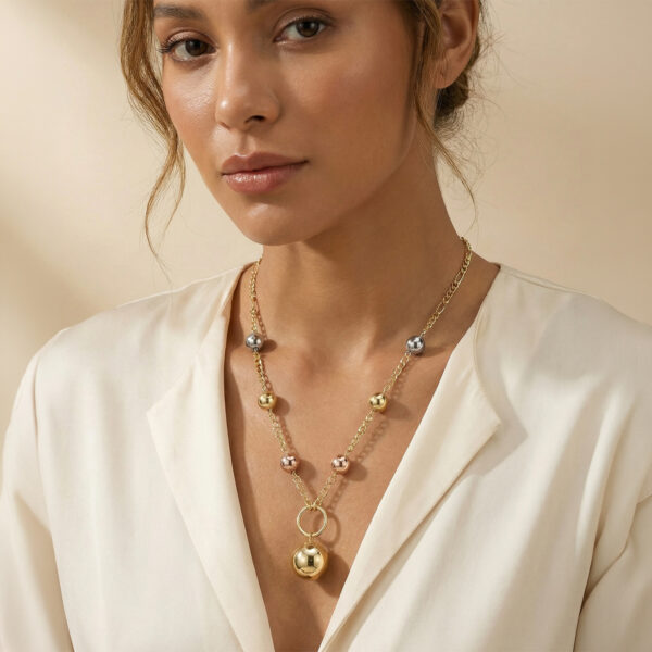 Collar Tres Oros (Dorado, Plateado, Oro Rosa) ZCOC01-102