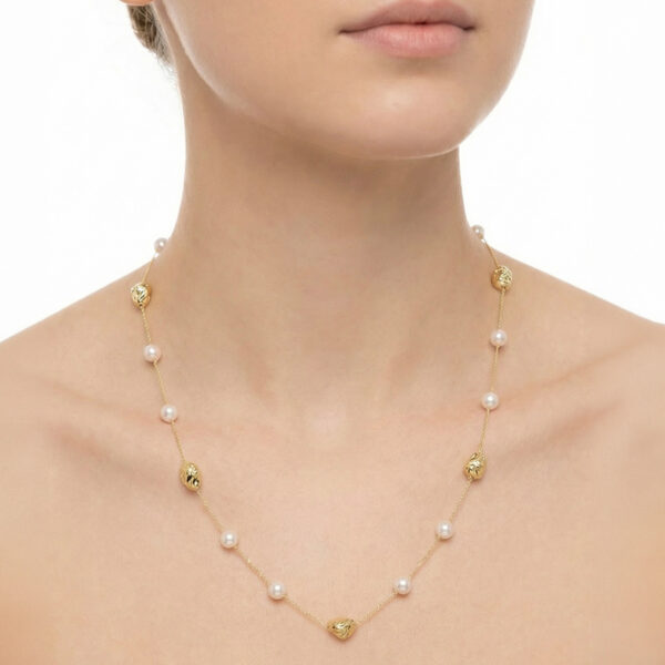 Collar Dorado con Plateado ZCOC01-137