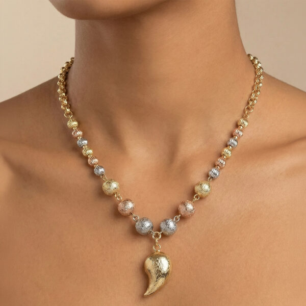 Collar Tres Oros (Dorado, Plateado, Oro Rosa) ZCOC03-06