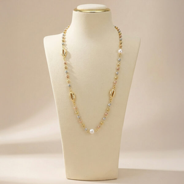 Collar Tres Oros (Dorado, Plateado, Oro Rosa) ZCOC03-11