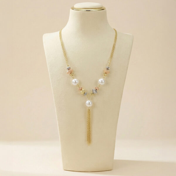 Collar Tres Oros (Dorado, Plateado, Oro Rosa) ZCOC03-12