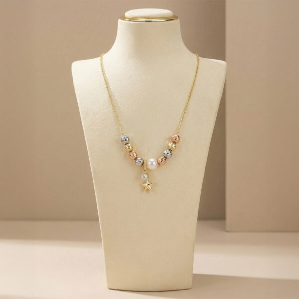 Collar Tres Oros (Dorado, Plateado, Oro Rosa) ZCOC03-13