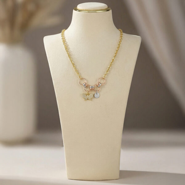 Collar Tres Oros (Dorado, Plateado, Oro Rosa) ZCOC03-18