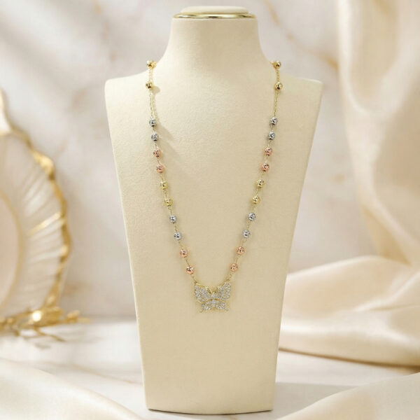 Collar Tres Oros (Dorado, Plateado, Oro Rosa) ZCOC03-20