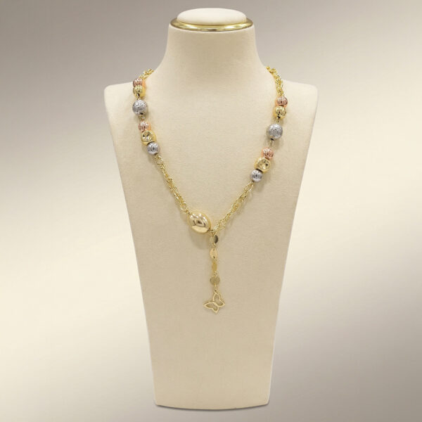 Collar Tres Oros (Dorado, Plateado, Oro Rosa) ZCOC03-23