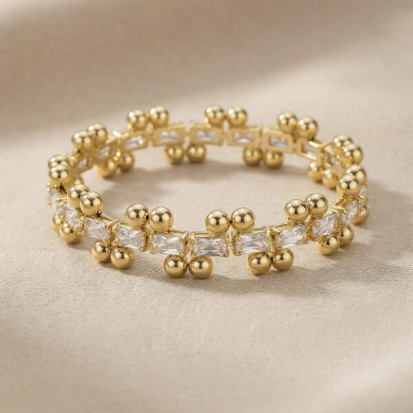 Pulsera Dorada en Rodio ZPUC01-09