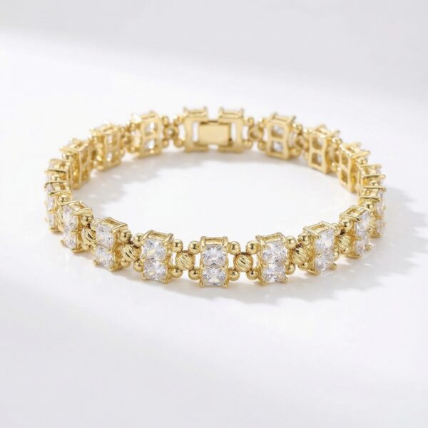 Pulsera Dorada en Rodio ZPUC01-10