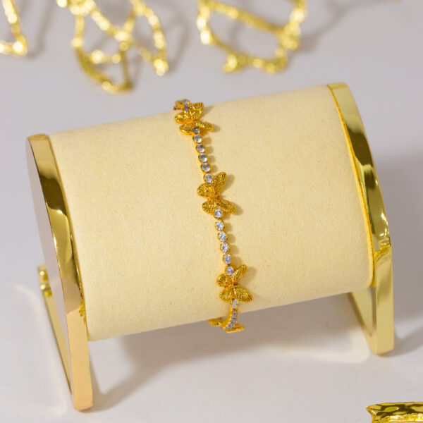 Pulsera Dorada en Rodio ZPUC01-100